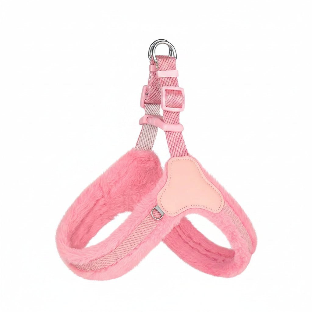 Warm Plush Dog Harness Vest