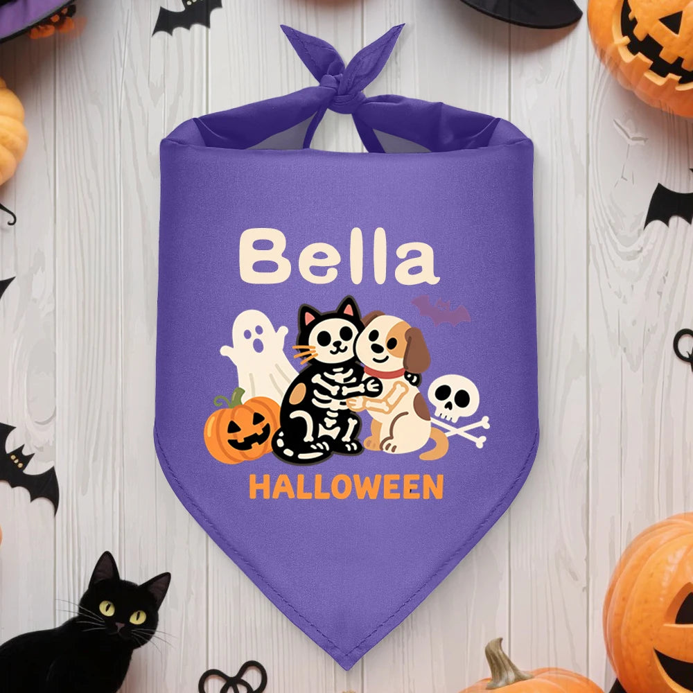 Custom Halloween Dog Bandanas