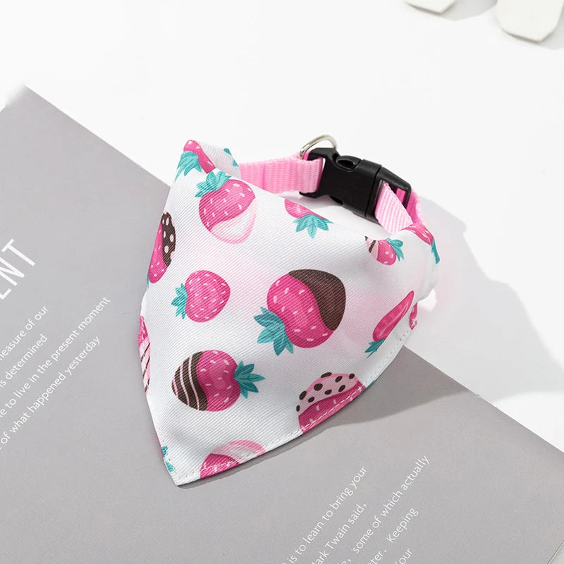 Adjustable Dog Bandana Collar – Stylish Pet Scarf