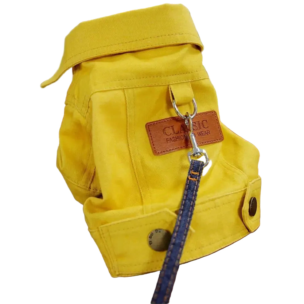 Spring Dog Suit Outfits Denim Coat