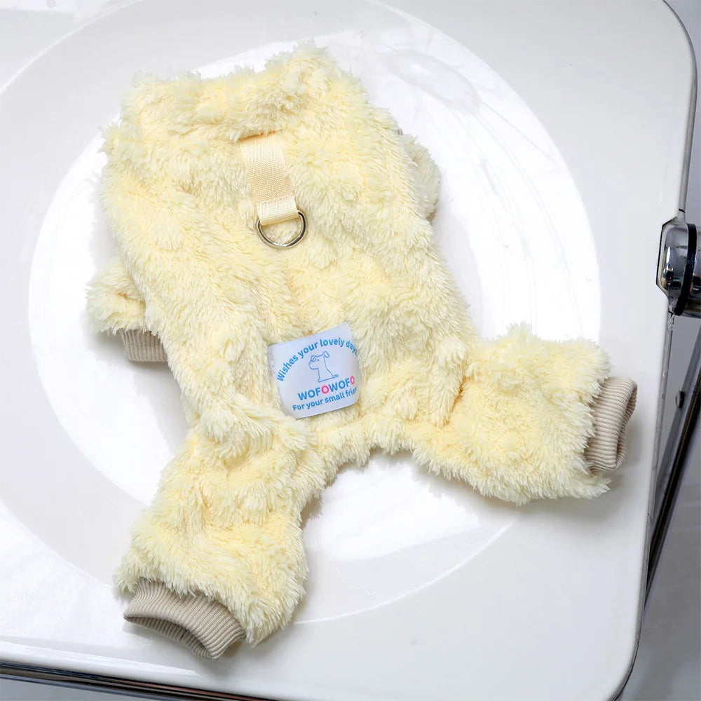 Cozy Fleece Dog Jumpsuit