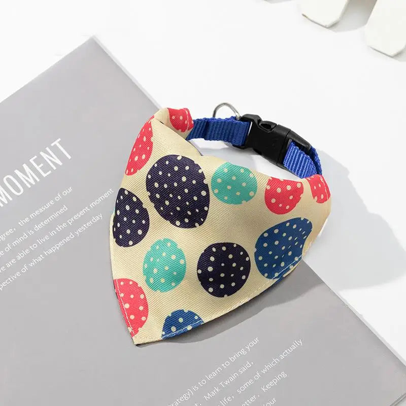 Adjustable Dog Bandana Collar – Stylish Pet Scarf