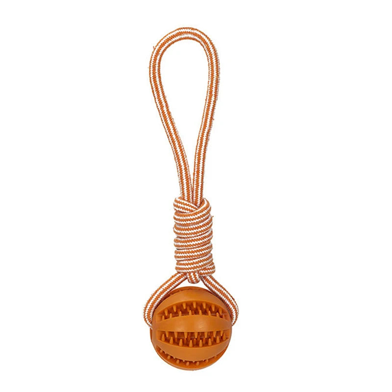 Interactive Dog Rope Ball Toy for Chewing