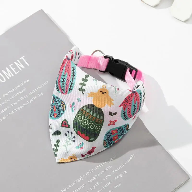 Adjustable Dog Bandana Collar – Stylish Pet Scarf