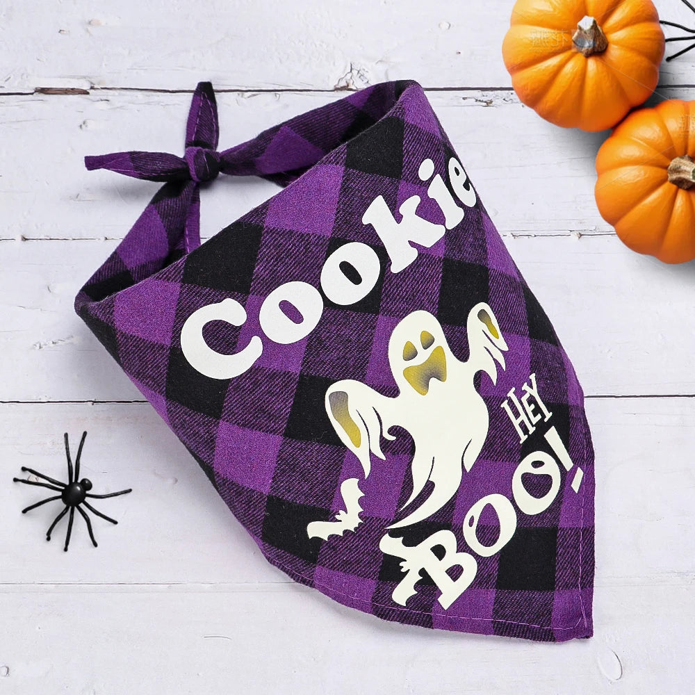 Custom Dog Halloween Bandana Collars