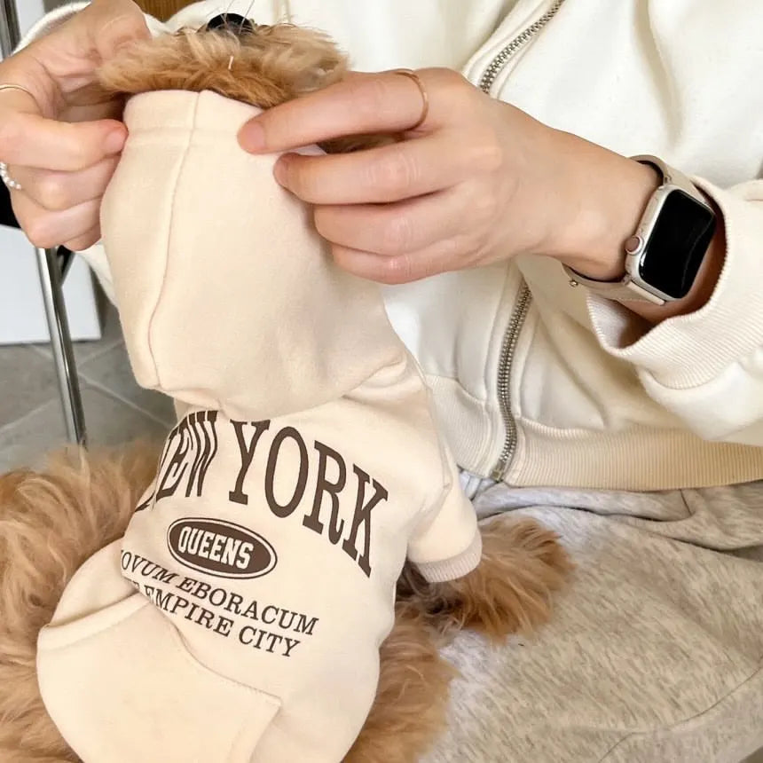 New York Pet Hoodie – Cozy Dog Sweatshirt