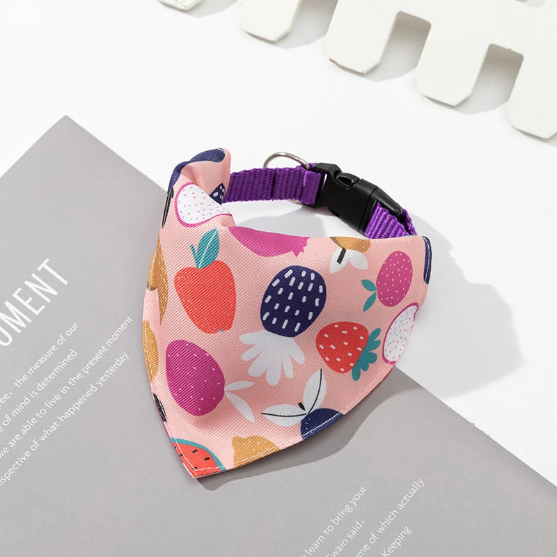 Adjustable Dog Bandana Collar – Stylish Pet Scarf