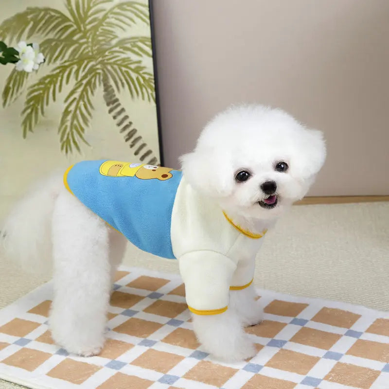 Teddy Bear Dog Hoodie – Cozy Fleece Sweater