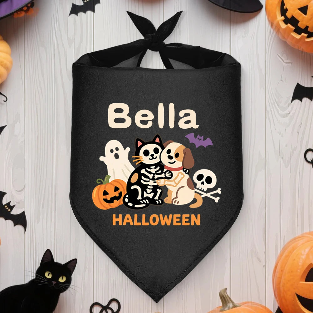 Custom Halloween Dog Bandanas