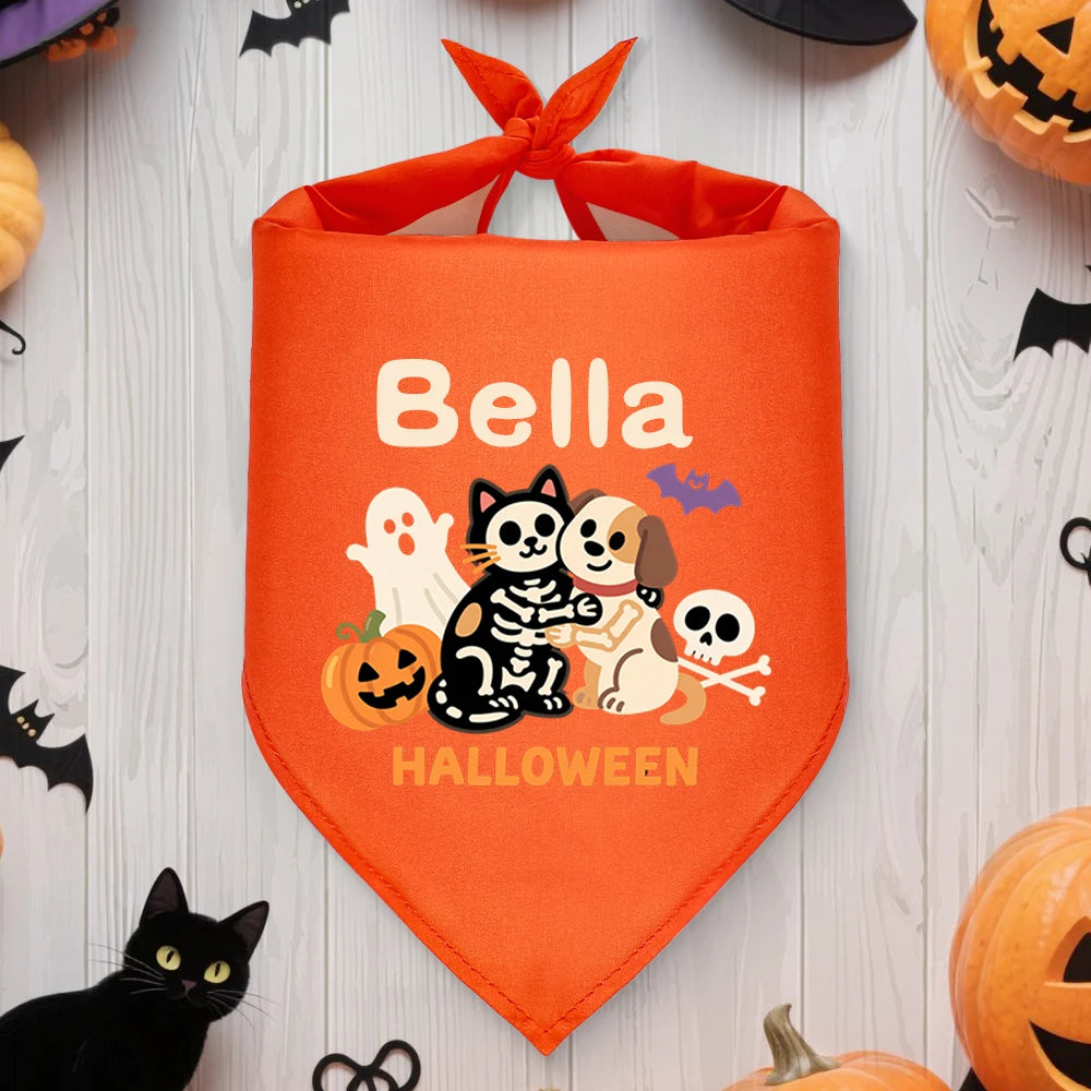 Custom Halloween Dog Bandanas