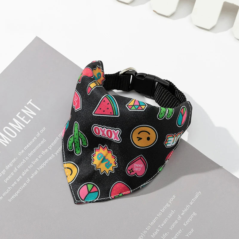 Adjustable Dog Bandana Collar – Stylish Pet Scarf