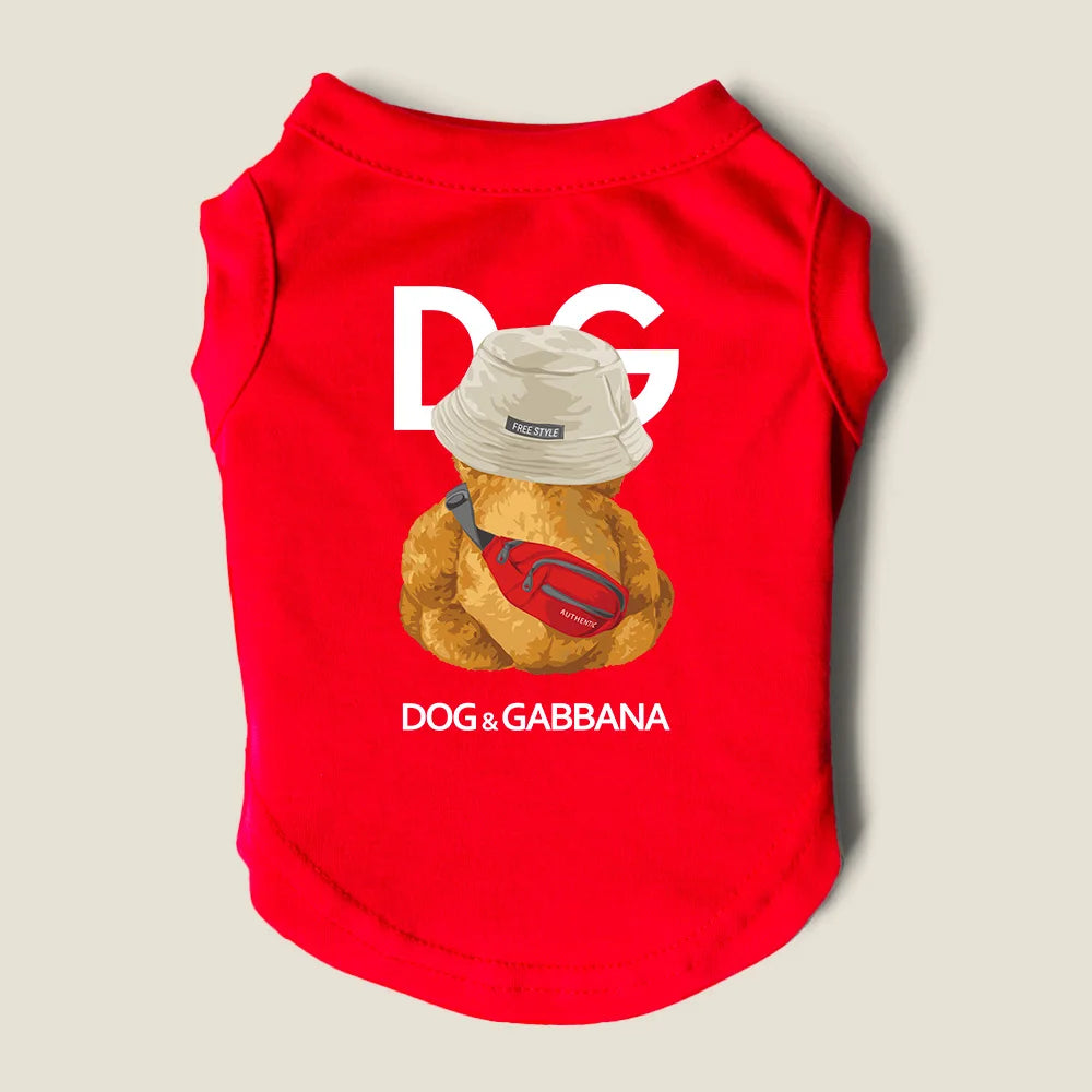 DOG & GABBANA-Inspired Pet Spring Summer Shirt