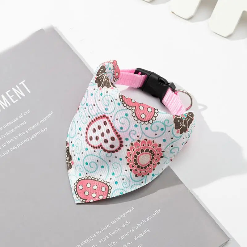Adjustable Dog Bandana Collar – Stylish Pet Scarf