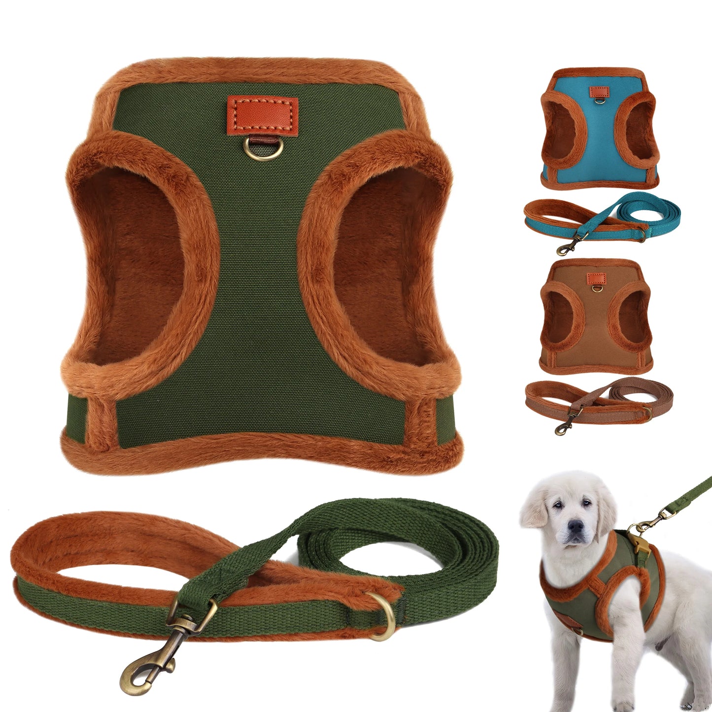 Super Warm Dog Harness and Leash