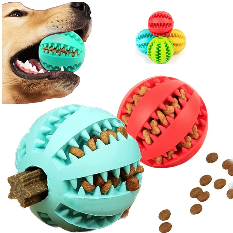 Dog Interactive Rubber Balls Chewing Toys