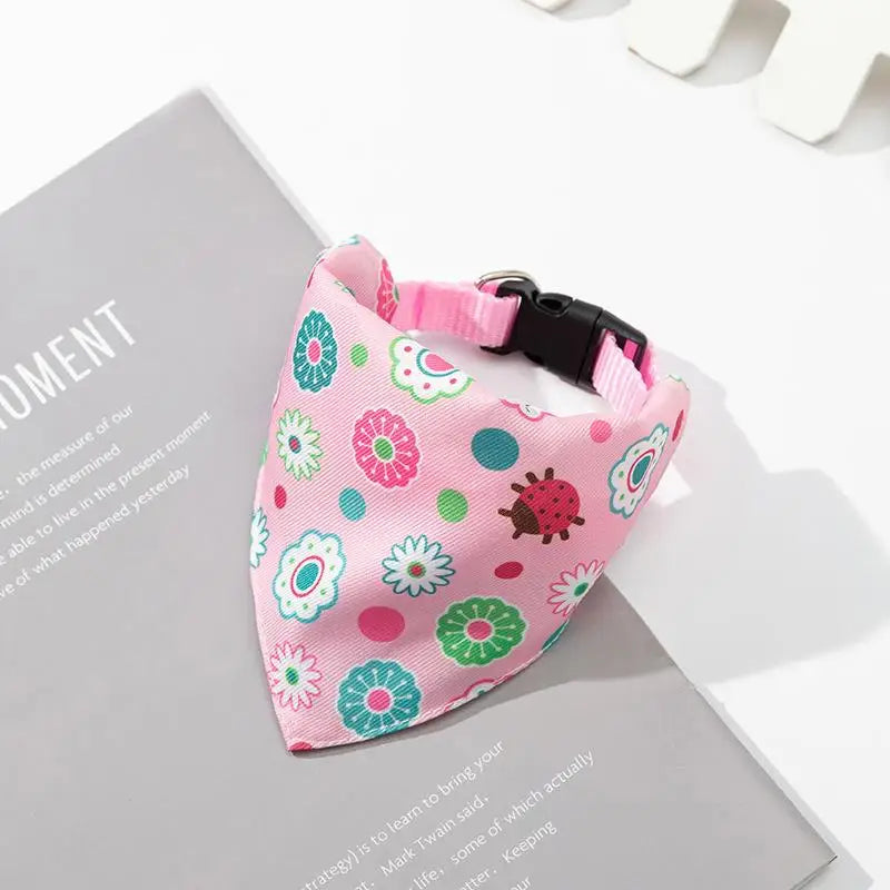 Adjustable Dog Bandana Collar – Stylish Pet Scarf