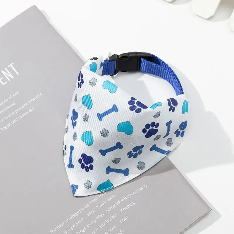 Adjustable Dog Bandana Collar – Stylish Pet Scarf