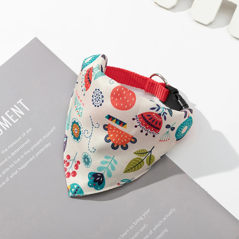 Adjustable Dog Bandana Collar – Stylish Pet Scarf