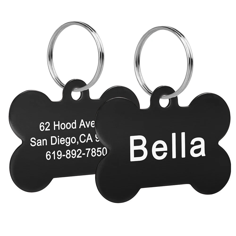Bone-Shaped Personalized Pet ID Tag