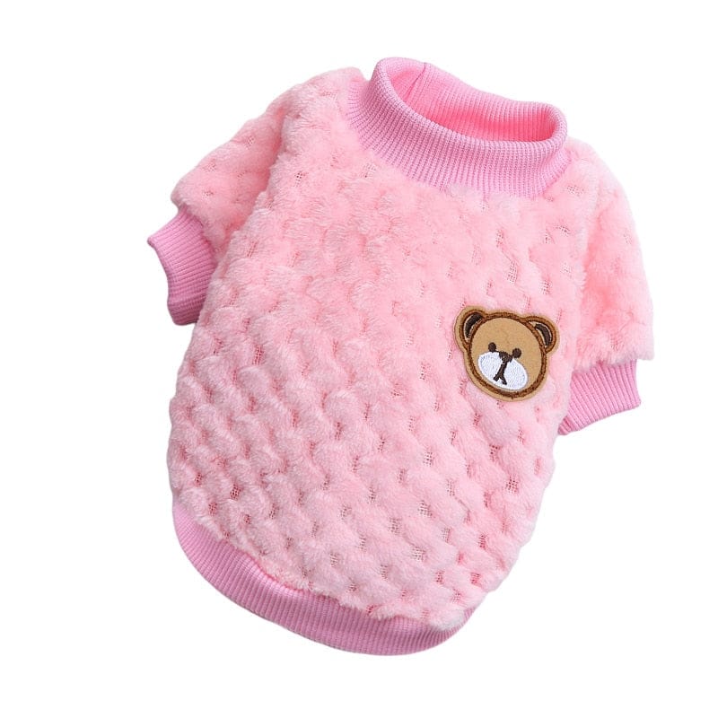 Bear Dog Vest Winter Warm Clothes