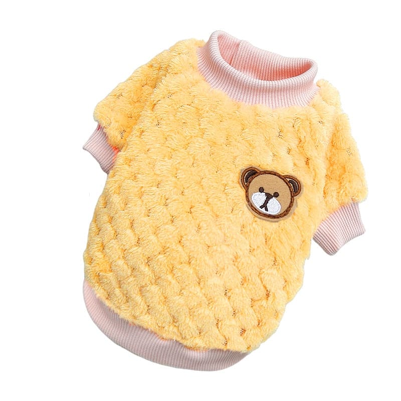 Bear Dog Vest Winter Warm Clothes