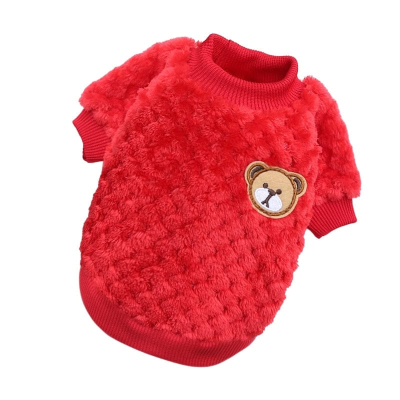 Bear Dog Vest Winter Warm Clothes