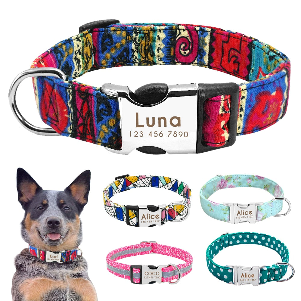 Dog Collar Engraved ID Tag