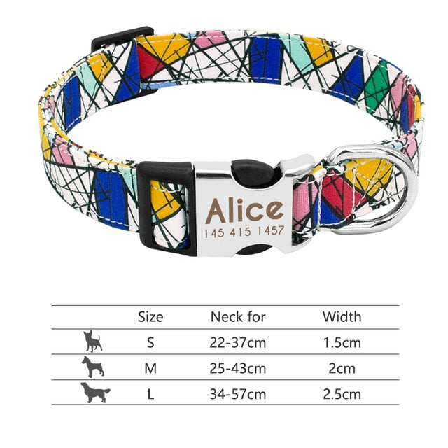 Dog Collar Engraved ID Tag