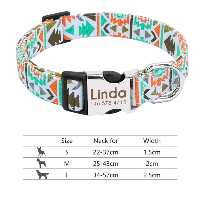 Dog Collar Engraved ID Tag
