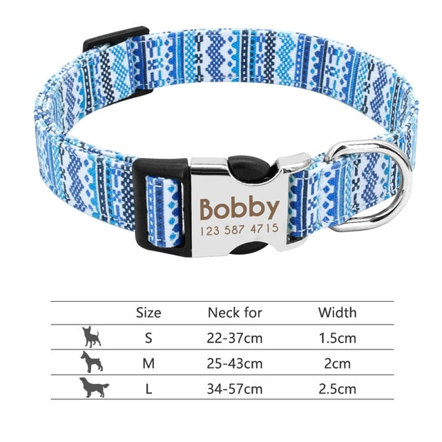 Dog Collar Engraved ID Tag