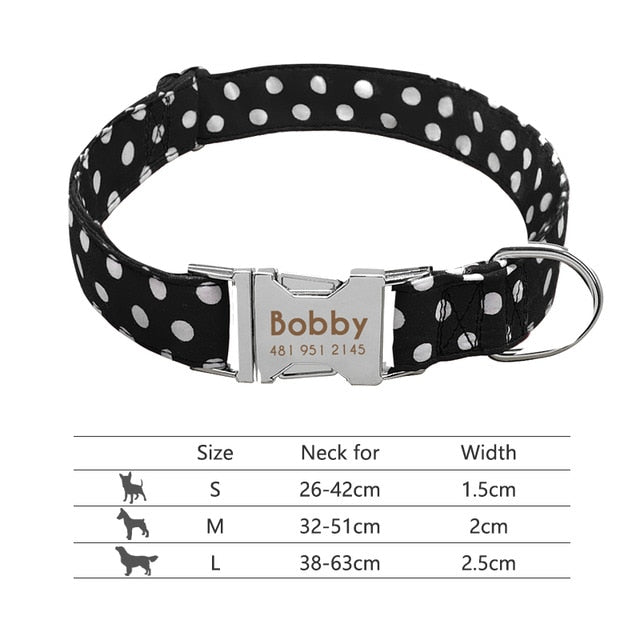 Dog Collar Engraved ID Tag