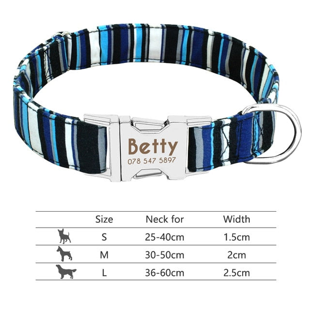 Dog Collar Engraved ID Tag