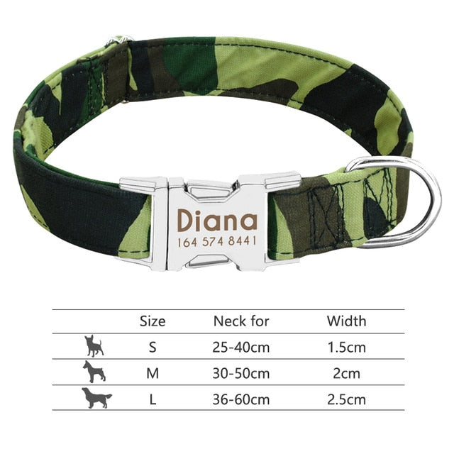 Dog Collar Engraved ID Tag