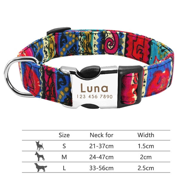 Dog Collar Engraved ID Tag