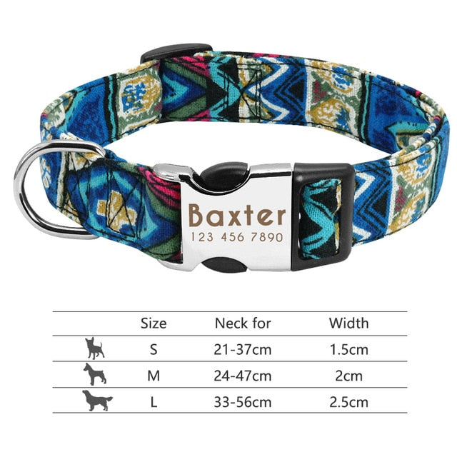 Dog Collar Engraved ID Tag