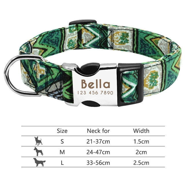 Dog Collar Engraved ID Tag