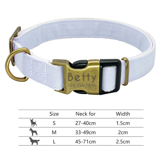 Dog Collar Engraved ID Tag