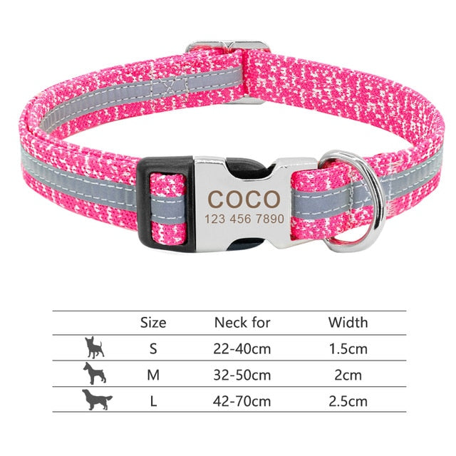 Dog Collar Engraved ID Tag