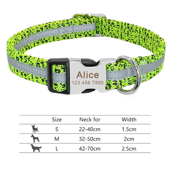 Dog Collar Engraved ID Tag
