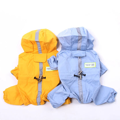 Pet Reflective Raincoat Windbreaker Jacket