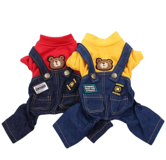 New Pet Jumpsuit Rompers Dog Hoodies