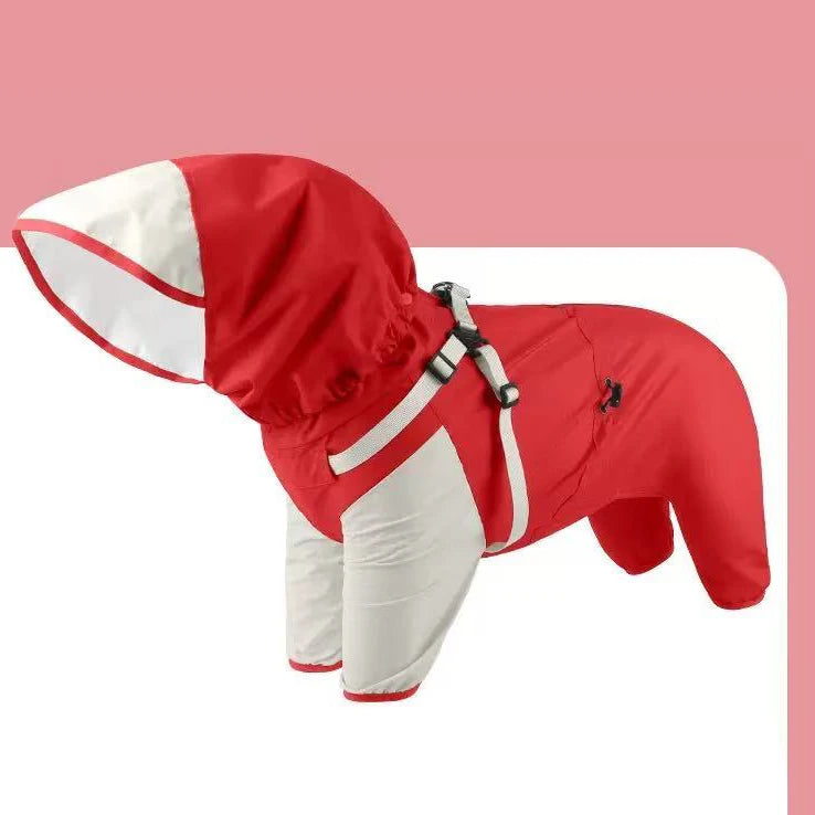 Waterproof Hooded Dog Jacket