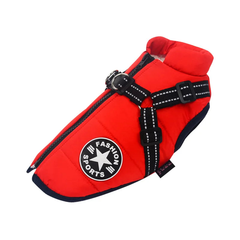 Waterproof Dog Coat Jacket With Harness