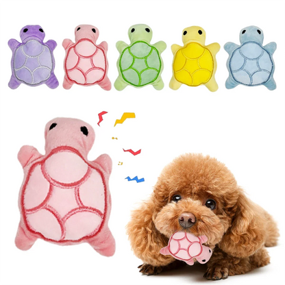 Mini Turtle Plush Dog Chew Toy