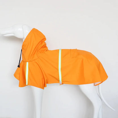 Large Dog Waterproof Raincoat with Hood
