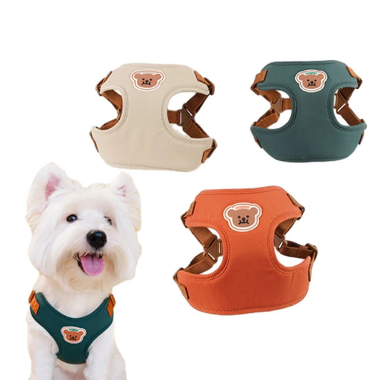 Cute Bear Pet Harness Leash Set