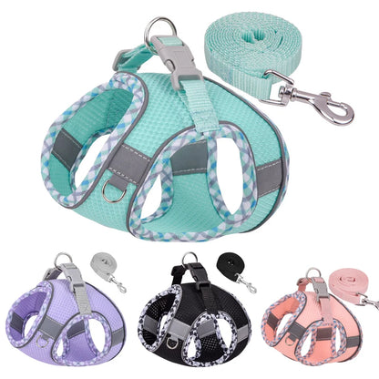 Outdoor Walking Dog Harness and Leash Set