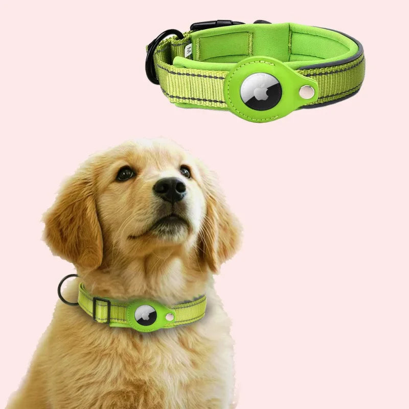 Reflective AirTag Dog Collar