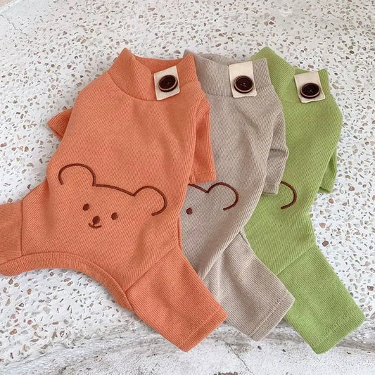 Teddy Bear Four-Legged Pet Pajamas
