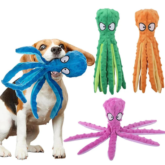 Octopus Plush Dog Chew Toy